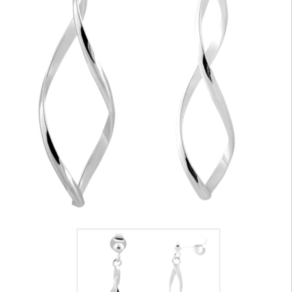 Silver earrings